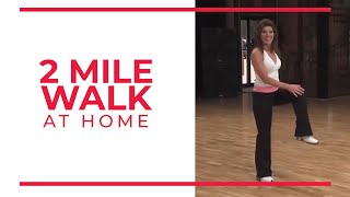 2 Mile Walk  At Home Workouts [upl. by Nnayram154]