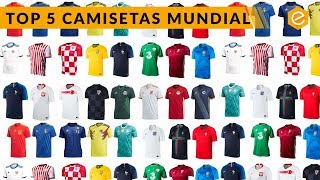 MEJORES CAMISETAS DEL MUNDIAL RUSIA 2018 [upl. by Blanding]