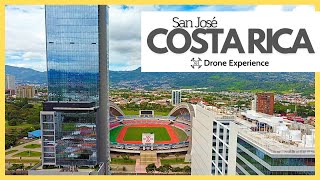 Cloudy day in SABANA and NUNCIATURA SAN JOSE COSTA RICA Drone 4K [upl. by Izawa]