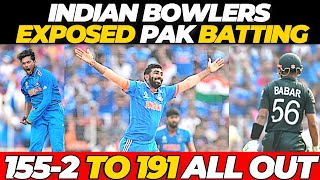 PAK 1552 to 191 ALL OUT  Indian BOWLERS Exposed Pakistan Batting  India vs Pakistan [upl. by Dacey895]