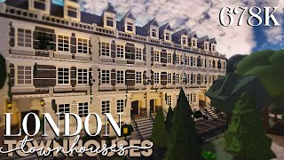 Roblox  Bloxburg  London Townhouses Tour [upl. by Shapiro906]