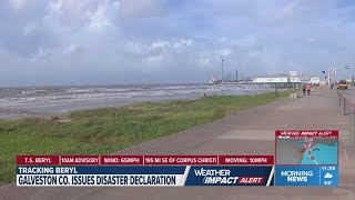 Galveston residents prepare for tropical storm Beryl [upl. by Nnylarac]