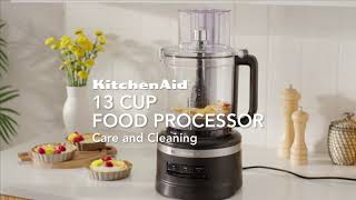 KitchenAid® 13Cup Food Processor with Dicing Kit Care amp Cleaning [upl. by Yrbua]