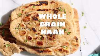 Whole Wheat Naan Bread Amazing 100 Whole Grain Naan  VEGAN RICHA RECIPES [upl. by Yenaffit]