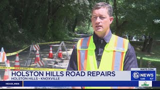 Holston Hills Road getting needed repairs as development in the area continues [upl. by Aniretake416]