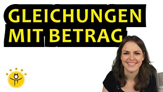 GLEICHUNGEN mit BETRAG lösen – Betragsgleichungen Fallunterscheidung Beispiel [upl. by Lail]