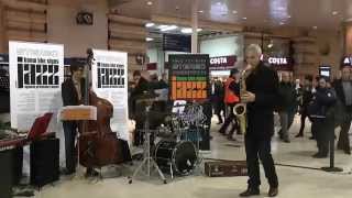 Waterloo Big Band Flash Mob Nov 14 [upl. by Dnar]