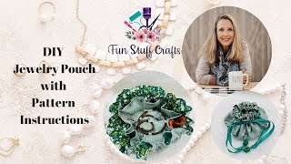 DIY Jewelry Pouch with Free Pattern [upl. by Uhn]