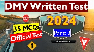 DMV Practice Test 2024 Official Test Paper part2 [upl. by Pollie]