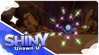 Live Shiny Unown U in 560 REs in Brilliant Diamond amp Shining Pearl [upl. by Charley]