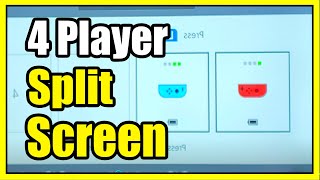 How to play 4 Players on Nintendo Switch for Split Screen Fast Tutorial [upl. by Roer]