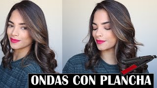 COMO HACER ONDAS CON PLANCHA RAPIDO Y FACIL I Cukismakeup [upl. by Wing]