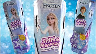 Disney Frozen Spin and Reveal Doll Review Anna and Elsa [upl. by Notsehc]