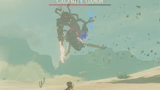 What Happens if you Fight Calamity Ganon in Gerudo Desert  Zelda Breath of the Wild [upl. by Anattar]