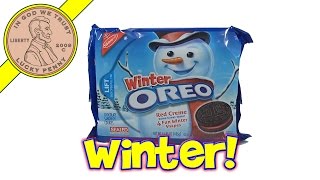 Oreo Winter Edition Cookies Nabisco  2013 Christmas Candy amp Snack Series Candy Review [upl. by Iliam]