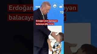 Erdoğan əlini öpməyən balacaya şillə vurur [upl. by Vogele]