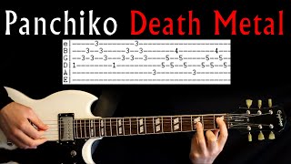 Panchiko Death Metal Guitar Lesson  Guitar Tab  Guitar Tabs  Chords  Cover [upl. by Tally]