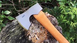 CRKT Birler Axe Built for Camp Chores and Bushcraft Tasks  Hatchet from CRKT Forged By War Line [upl. by Aihsyla]