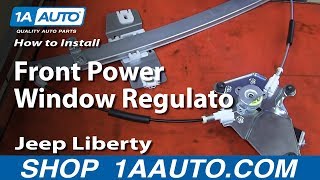 How To Replace Front Window Regulator 0207 Jeep Liberty [upl. by Brunk]