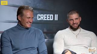 Creed IIs Dolph Lundgren amp Florian Munteanu on their spooky similarities [upl. by Anuayek473]