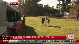 Thousands will celebrate 420 at Hippie Hill in San Francisco [upl. by Mosnar]