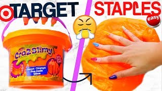 TARGET SLIME VS STAPLES SLIME Which is WORTH it [upl. by Davita]