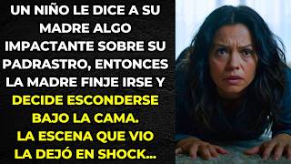 UN NIÑO LE DICE A SU MADRE ALGO IMPACTANTE SOBRE SU PADRASTRO ENTONCES ELLA SE OCULTÓ BAJO LA CAMA [upl. by Brathwaite]