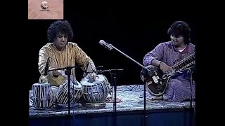 Ustad Zakir Hussain Tabla Solo With Niladri Kumar Part1 [upl. by Queen229]