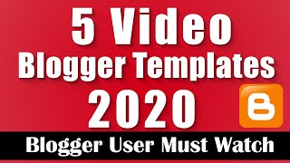 5 Best Movie Or Video Blogger Template With Download Link  Tutorial37 [upl. by Nnaitak956]