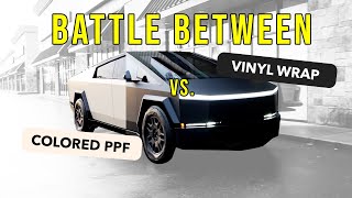 Colored PPF vs Vinyl Wrap Which is Best for Your Cybertruck [upl. by Leunammi]