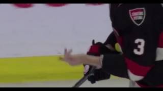 Marc Methot fingertip cut off by Sidney Crosby [upl. by Licha]