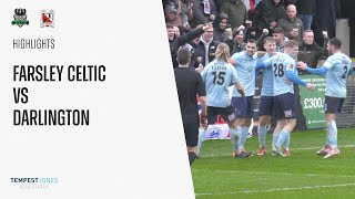 Farsley Celtic 12 Darlington  National League North  202324 [upl. by Cedar]