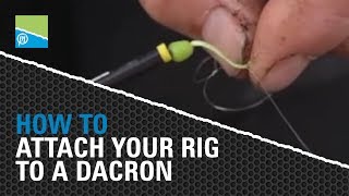 Des Shipp shows you how to attach your rig to a dacron connector [upl. by Suivatna128]