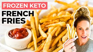 FROZEN KETO FRENCH FRIES  Secret Ingredient for REAL Potato Flavor Only 25g Net Carbs [upl. by Xila]