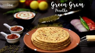 Weight Loss Recipe  Green Gram Paratha  Moong Paratha  Healthy Recipe HomeCookingShow [upl. by Ennovahs]