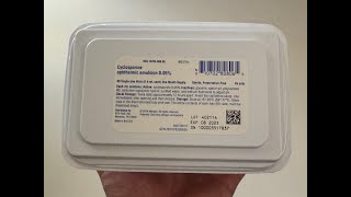 Cequa Eye Drops Unboxing cyclosporine ophthalmic [upl. by Bernetta]