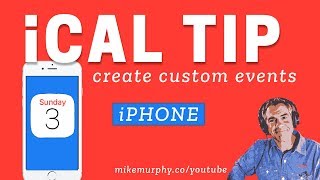 iPhone Calendar Create Custom Recurring Events [upl. by Irrok]