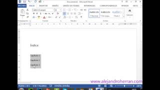 Indice relleno con puntos automáticamente wwwalejandroherrancom [upl. by Giacinta]