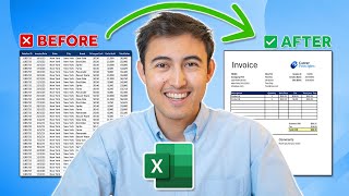 Automate Invoices in Excel 1Click Export as PDF [upl. by Zsamot160]