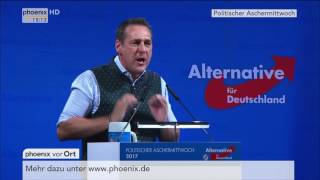 Politischer Aschermittwoch Frauke Petry und HeinzChristian Strache am 01032017 [upl. by Edison]