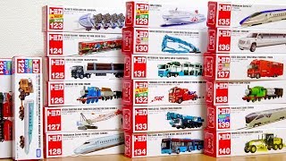 Tomica N0121  140  Thomas  Construction vehicle  Bullet train  Car carrier Longminicar [upl. by Dinesh]