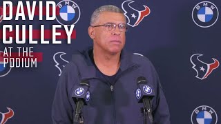 Head Coach David Culley 2021 End of Season Press Conference  Houston Texans [upl. by Studley94]