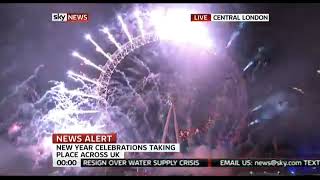 London Fireworks 2011 Sky News [upl. by Rora]