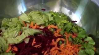 RECETTE DE SALADE CAROTTES BETTERAVES ETC [upl. by Nisa]