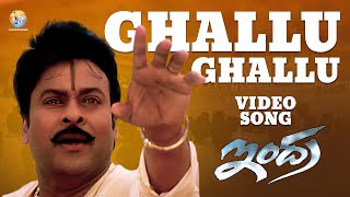 Ghallu Ghallu Full Video Song  Indra  Chiranjeevi  Mani Sharma  B Gopal  S P Balasubrahmanyam [upl. by Airamas343]