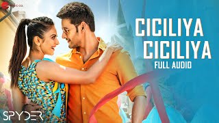 Ciciliya Ciciliya Telugu  Full Audio  Spyder  Mahesh Babu Rakul Preet  AR Murugadoss [upl. by Refotsirk]