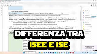 Differenza fra ISEE e ISE  Cosa controllare [upl. by Mina]