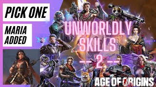 Unworldly Skills Part 2  Maria Added and quotPick Onequot Demonstration [upl. by Anwahsiek]