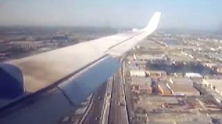 Miami Airport  landing  Beechcraft 19000D  Continental 2007 [upl. by Nonnad]