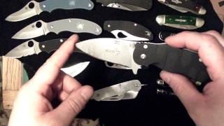 UK Legal Blades Spyderco UKPK Boker PlusTrance 42 Boker Plus XS amp Byrd Tern G10 Comparison [upl. by Bast]